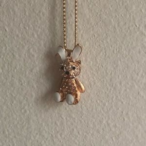 Betsey Johnson bunny necklace
